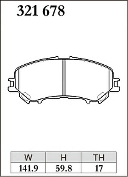 DIXCEL ブレーキパッド ECタイプ ニッサン エクストレイル T32/NT32 2013/12〜2017/05 フロント左右セット 321678