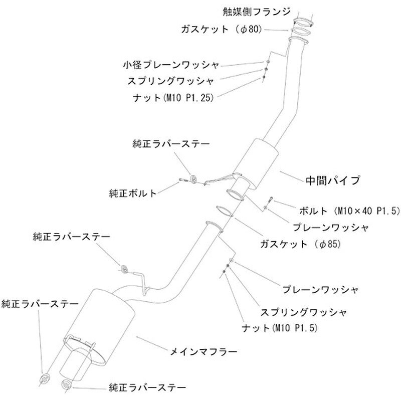 HKS Super Turbo Muffler スカイラインGT-R BNR32 89/08-94/12 【31029-AN001】 マフラー Super Turbo Muffler エッチケーエス スーパーターボマフラー
