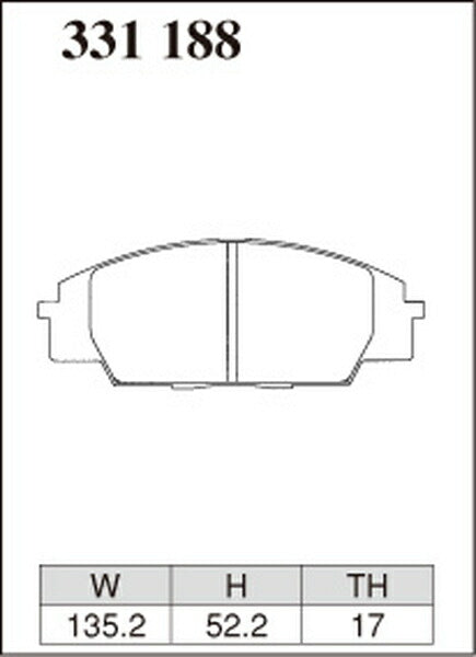 DIXCEL ブレーキパッド ESタイプ ホンダ アコード CF3 1997/09〜2002/10 フロント左右セット 331188