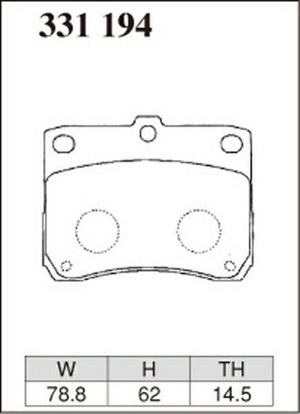 DIXCEL ブレーキパッド Mタイプ ホンダ Z PA1 1998/10〜2002/02 フロント左右セット 331194