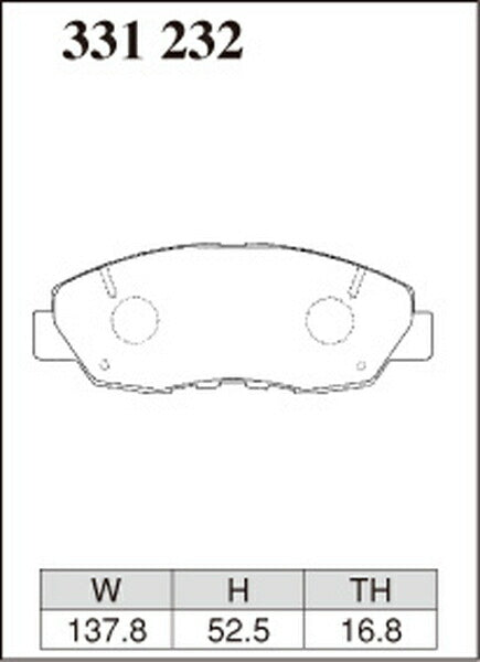 DIXCEL ブレーキパッド Mタイプ ホンダ CR-V RD5 2001/10〜2006/10 フロント左右セット 331232