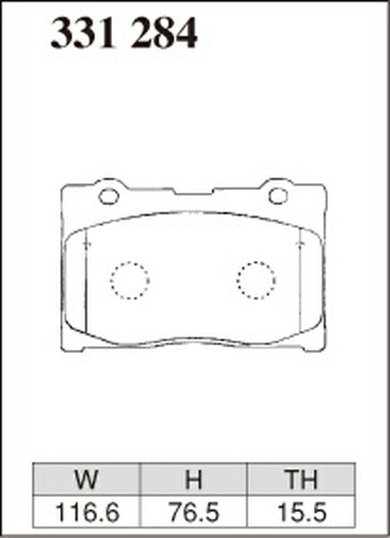 DIXCEL ブレーキパッド Mタイプ ホンダ レジェンド KB1 2004/10〜2008/09 フロント左右セット 331284