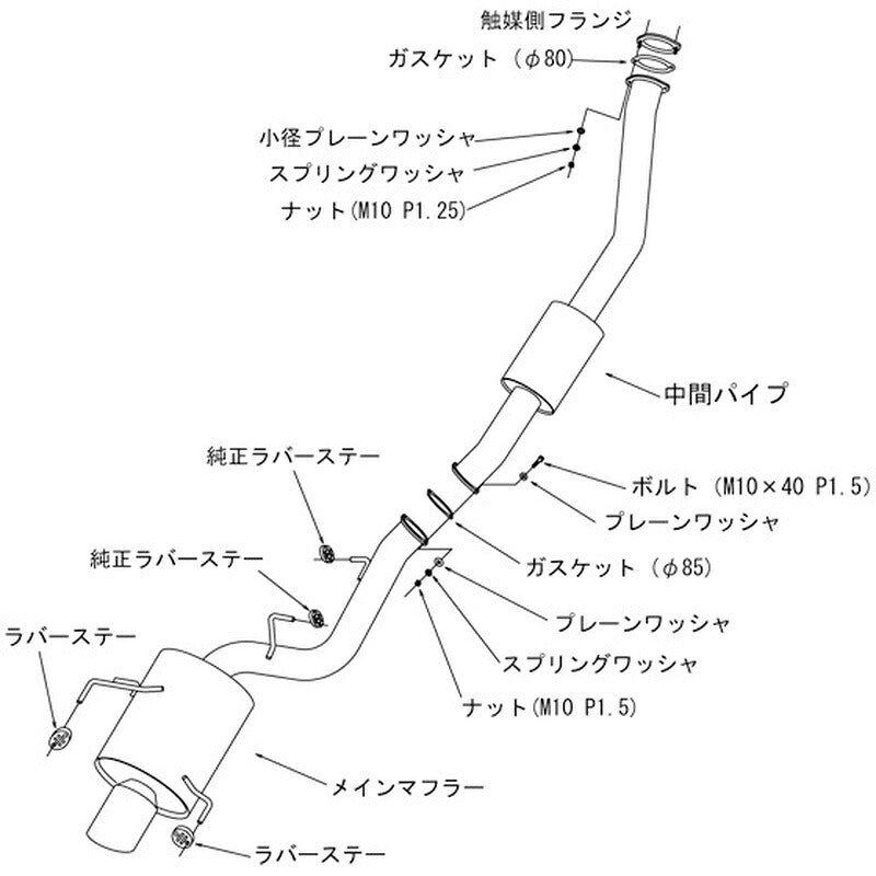 HKS Super Turbo Muffler スカイラインGT-R BNR34 99/01-02/08 【31029-AN003】 マフラー Super Turbo Muffler エッチケーエス スーパーターボマフラー