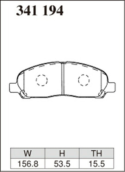 DIXCEL ブレーキパッド Mタイプ ミツビシ RVR N73WG 1997/09〜2010/02 フロント左右セット 341194