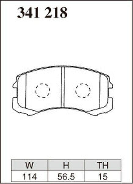 DIXCEL ブレーキパッド Zタイプ ミツビシ ミラージュディンゴ CQ1A/CQ5A 2000/12〜2002/08 フロント左右セット 341218