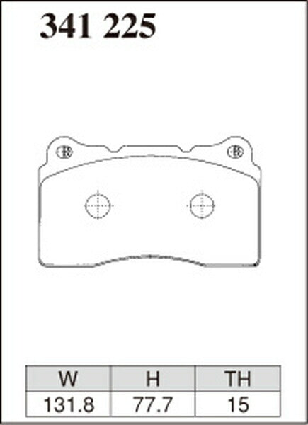 DIXCEL ブレーキパッド Mタイプ CADILLAC CTS A1LL 2014/04〜 フロント左右セット 341225