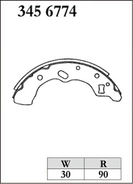 DIXCEL ブレーキシュー RGSタイプ マツダ レビュー DB5PA 1990/08〜1997/12 リア左右セット 3556774