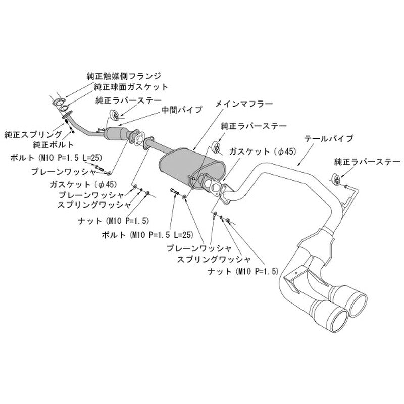 HKS Cool Style II N-BOX JF1 11/12-13/11 【31028-AH008】 マフラー Cool Style II エッチケーエス クールスタイル2