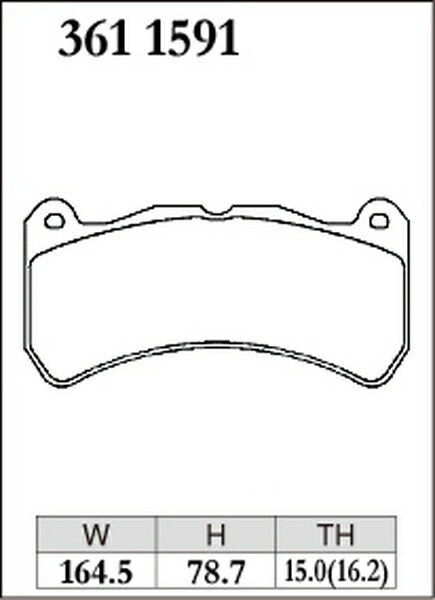 DIXCEL ブレーキパッド ESタイプ スバル インプレッサWRX STi GDB 2006/12〜2007/11 フロント左右セット 3611591
