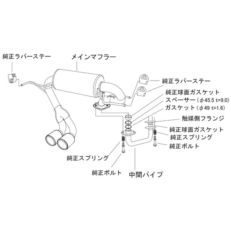 HKS Hi-Power SPEC-L II S660 JW5 15/04-22/03 【31019-AH105】 マフラー Hi-Power SPEC-L II エッチケーエス ハイパワースペックL 2