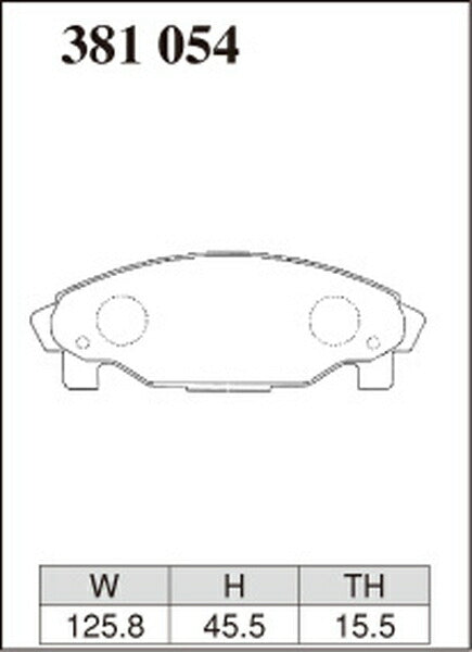 DIXCEL ブレーキパッド Mタイプ ダイハツ シャレード G200S/G203S 1993/01〜2000/05 フロント左右セット 381054