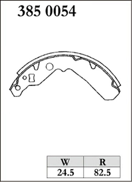 DIXCEL ブレーキシュー RGMタイプ スバル プレオ L275F 2010/04〜2013/02 リア左右セット 3850054