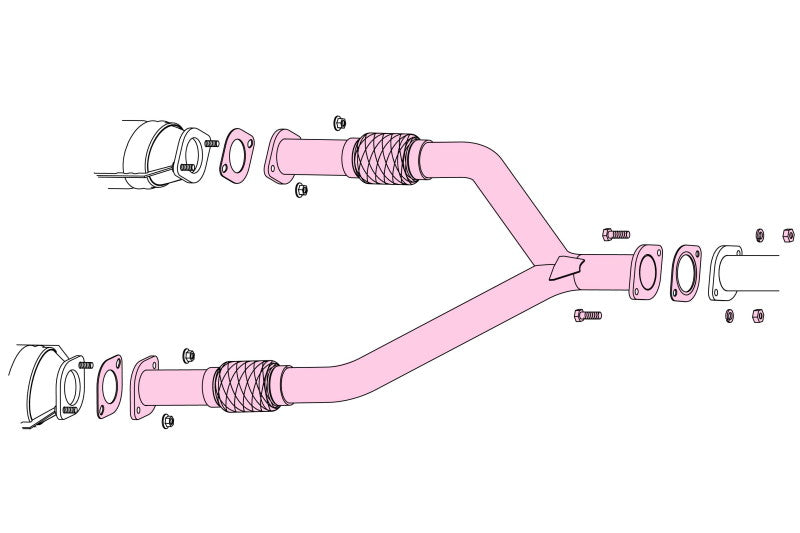 FUJITSUBO FRONT PIPE スカイライン DBA-KV36 H20.12〜H26.2(2008.12〜2014.2) 【610-15221】 フジツボ フロントパイプ