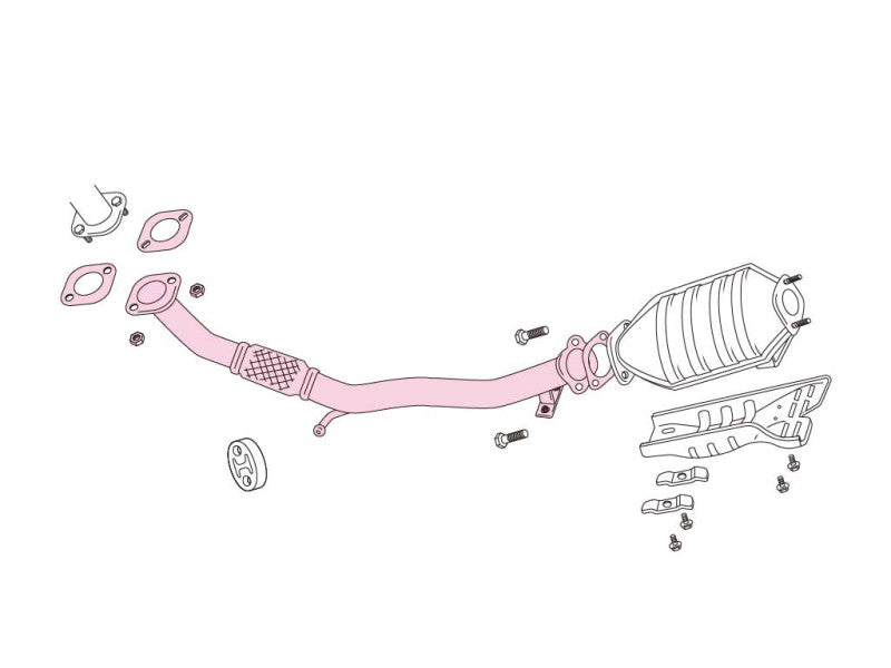 FUJITSUBO FRONT PIPE ランサーエボリューションI E-CD9A H4.9〜H6.1(1992.9〜1994.1) 【610-32032】 フジツボ フロントパイプ