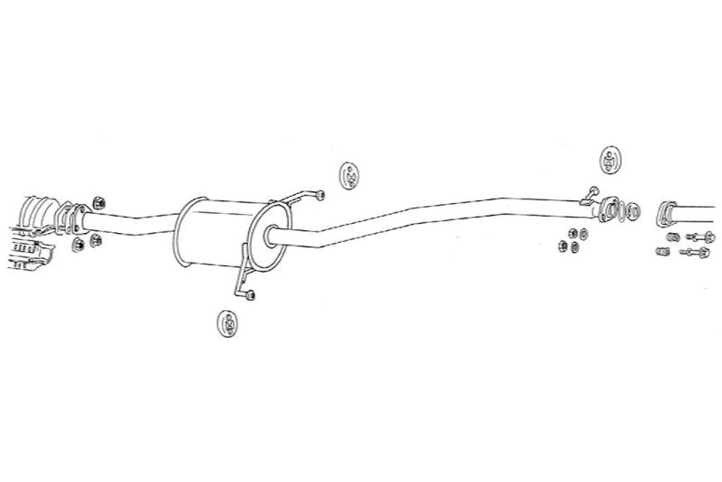 FUJITSUBO Center Pipe for Wagolis エディックス DBA-BE3 H16.7〜(2004.7〜) 【850-57911】 フジツボ センターパイプ for ワゴリス