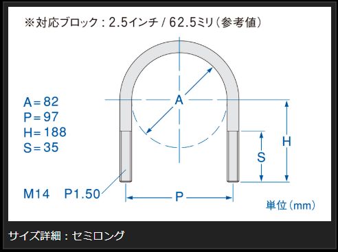 Genb サーフェスロックUボルト セミロング トヨタ ハイエース TRH200/KDH200/GDH200系 SDBUHH
