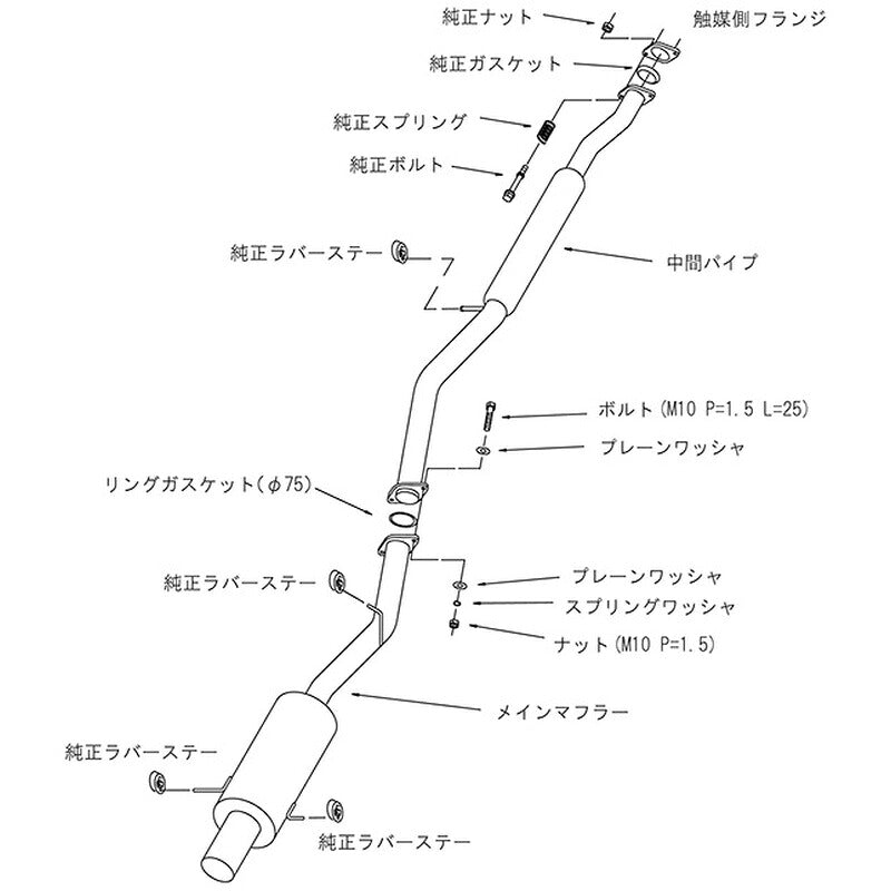 HKS silent Hi-Power インプレッサ WRX STI GDB 00/10-04/05 【31019-AF023】 マフラー silent Hi-Power エッチケーエス サイレントハイパワー