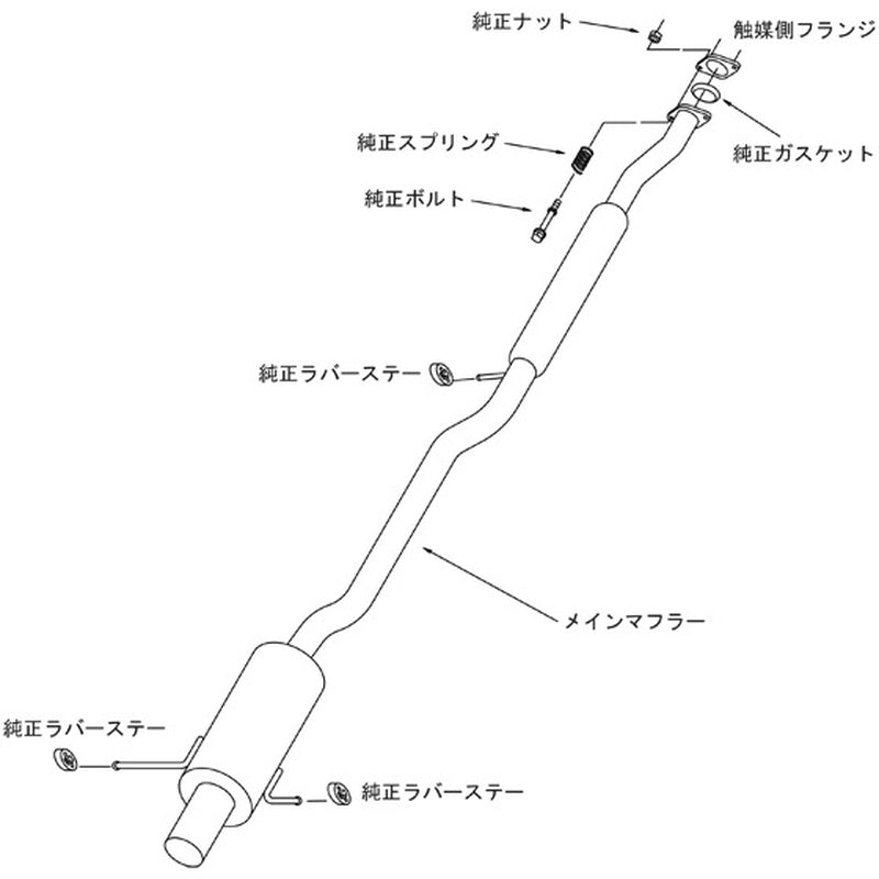 HKS Hi-Power SPEC-R インプレッサ WRX STI GDB 04/06-07/06 【31030-AF001】 マフラー Hi-Power SPEC-R エッチケーエス ハイパワースペックR