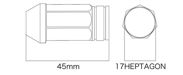 DIGICAM クロモリレーシングナット 汎用品 CN7F4512AU-20/CN7F4515AU-20
