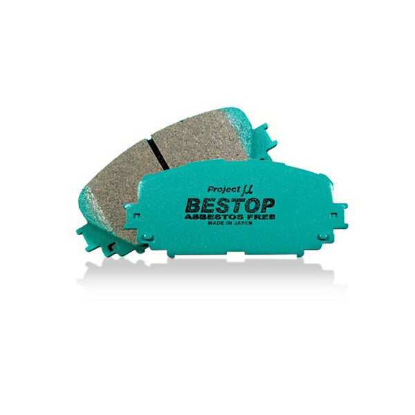 Projectμ ブレーキパッド BESTOP カローラ NZE120 NZE121 NZE124 00/08〜 【F129-BESTOP】 ブレーキパッド フロント左右セット ybn