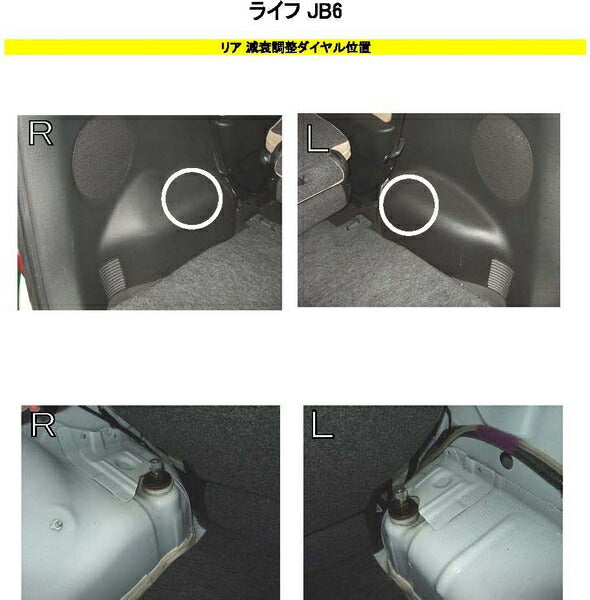 RS-R Best☆i C&K Flexible Adjuster ホンダ ライフ JB6 2003/09〜2008/10 FA124B