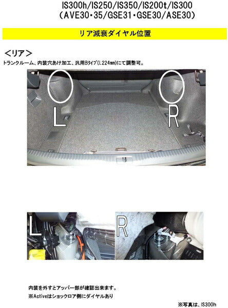 RS-R Best☆i Flexible Adjuster レクサス IS350 GSE31 2020/11〜 FA224B