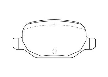 ENDLESS ブレーキパッド MX72 FIAT 500ポップ(チンクェチェント) リア左右セット EIP182