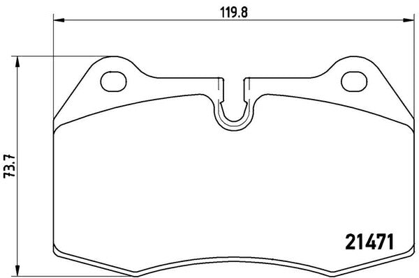 brembo BLACK PAD ニッサン スカイラインGT-R BCNR33 1995/01〜1999/01 フロント左右セット P06 018