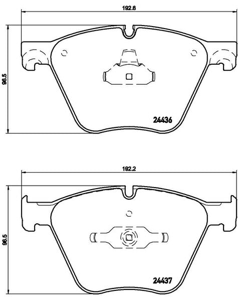 brembo BLACK PAD BMW 7シリーズ F02 KB60 2009/10〜2012/08 フロント左右セット P06 073
