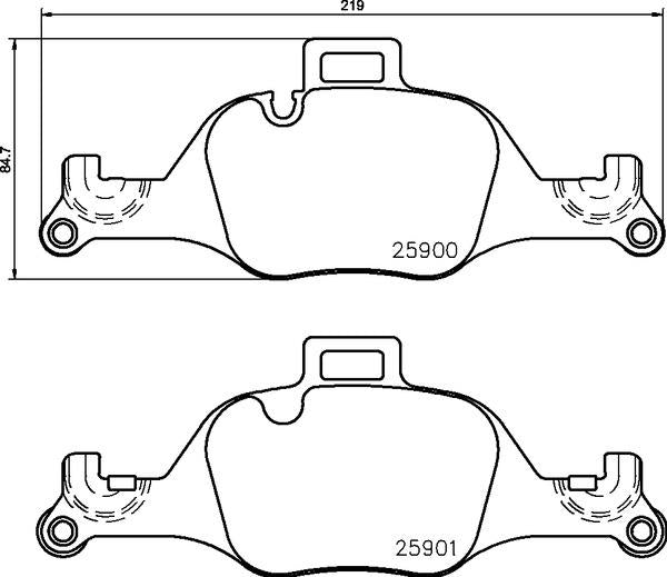 brembo BLACK PAD BMW G30 JA20P 2017/02〜 フロント左右セット P06 107