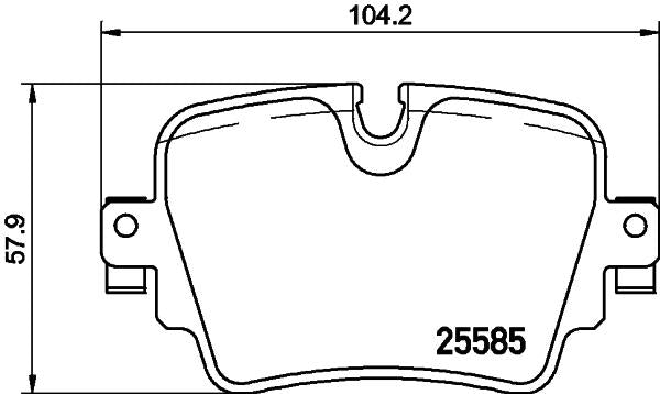 brembo BLACK PAD JAGUAR XJ J12PB 2012/12〜 リア左右セット P36 032