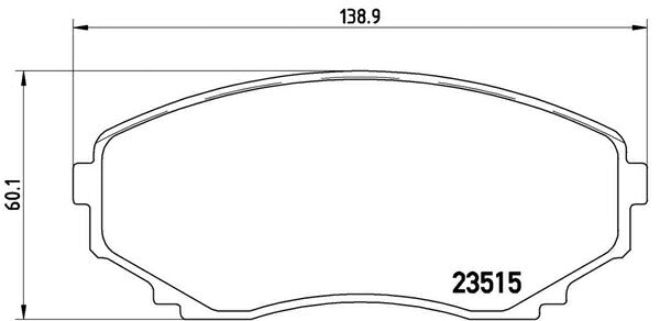 brembo BLACK PAD マツダ MPV LW3W 2002/03〜2003/10 フロント左右セット P49 028