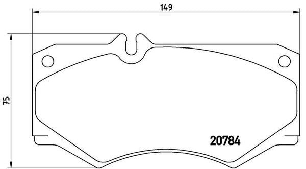 brembo BLACK PAD MERCEDES BENZ Gクラス G463/W463 463247/463248/463249/463241 1998/08〜 フロント左右セット P50 003
