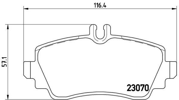 brembo BLACK PAD MERCEDES BENZ Aクラス W168 168133 2001/10〜2005/02 フロント左右セット P50 035