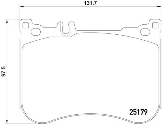 brembo BLACK PAD MERCEDES BENZ SL R231 231466 2016/06〜 フロント左右セット P50 095