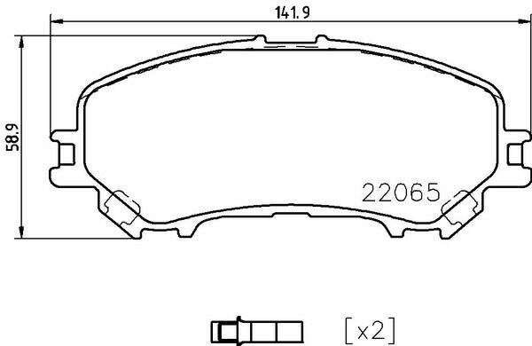 brembo BLACK PAD ニッサン エクストレイル T32/NT32 2017/06〜 フロント左右セット P56 099