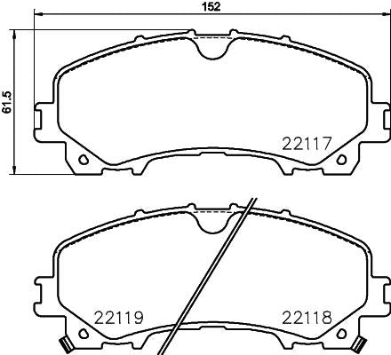 brembo BLACK PAD ニッサン エクストレイル HT32/HNT32 2013/12〜2017/05 フロント左右セット P56 106