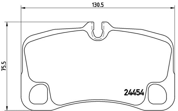 brembo BLACK PAD PORSCHE 911 997MA102 2008/07〜2011/11 リア左右セット P65 013