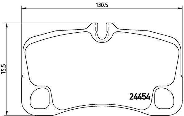 brembo BLACK PAD PORSCHE 911 997M9777 2009/07〜 リア左右セット P65 022