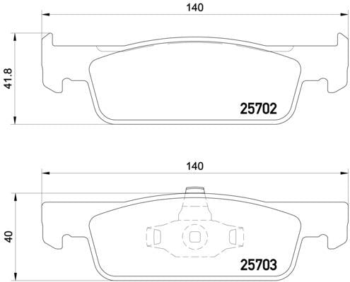 brembo BLACK PAD SMART ForFour 453042/453044/453062 2015/10〜 フロント左右セット P68 059