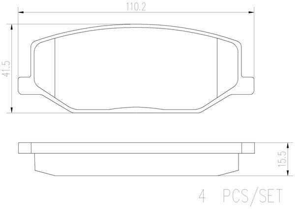 brembo CERAMIC PAD スズキ ジムニー JB64W 2018/07〜 フロント左右セット P79 001N