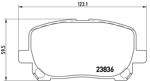 brembo BLACK PAD トヨタ ノア/ヴォクシー AZR60G/AZR65G 2001/11〜2007/06 フロント左右セット P83 061