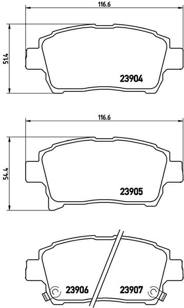 brembo BLACK PAD トヨタ イスト NCP61 2002/04〜2007/07 フロント左右セット P83 103