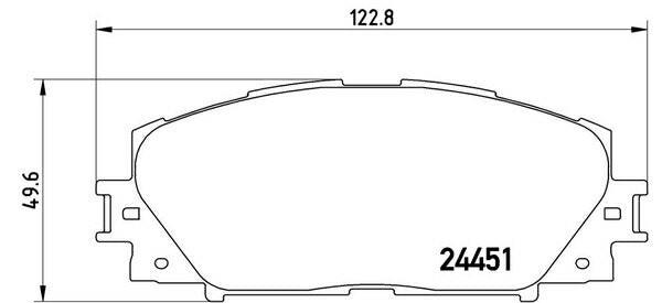 brembo BLACK PAD トヨタ プレミオ NZT260 2007/05〜2013/06 フロント左右セット P83 106