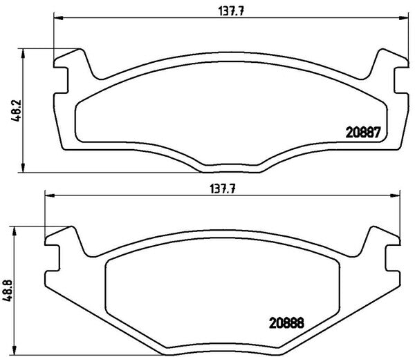 brembo BLACK PAD VOLKSWAGEN ゴルフIII/ヴェント 1HAAZ 1994/12〜1996/10 フロント左右セット P85 012