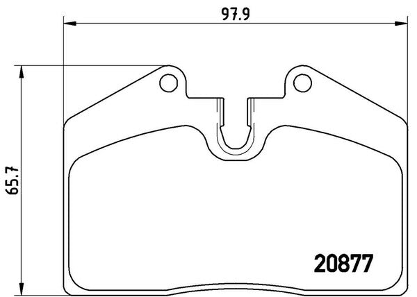 brembo BLACK PAD PORSCHE 911 964 1990/08〜1992 リア左右セット P85 094