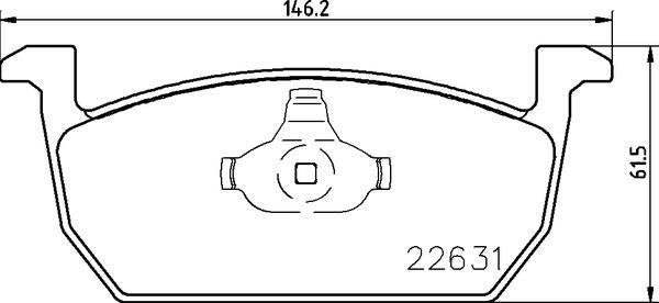 brembo BLACK PAD VOLKSWAGEN ポロ AWDAD 2019/01〜 フロント左右セット P85 167