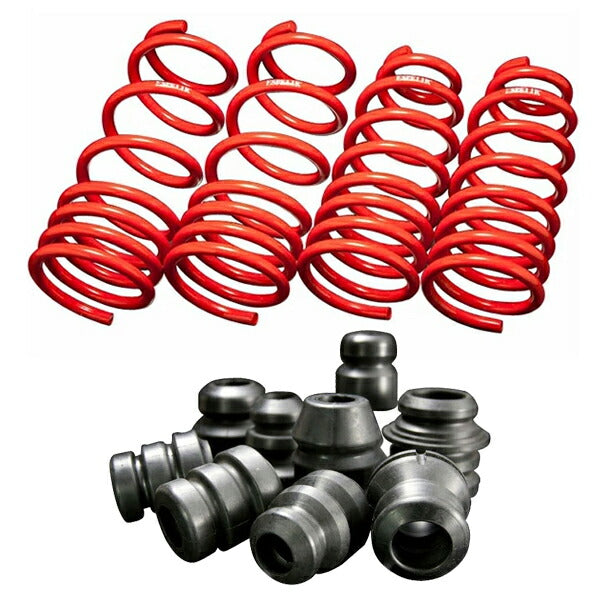 Espelir Super Downsus GT 1台分+スーパーダウンサスラバー シビックタイプR FK8 H29/9〜 【ESH-4040+BR-4040F+BR-4040R】 バンプラバー
