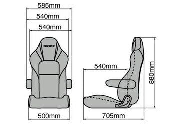 BRIDE STREAMS CRUZ 汎用品 I35TSR/I35ASN/I35KSN/I35BSN