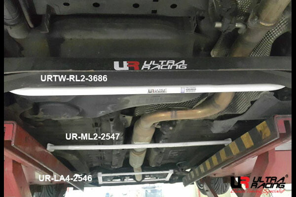 ULTRA RACING ミドルメンバーブレース CITROEN C2 A6NFS 2004/04〜2008/03 ML2-2547